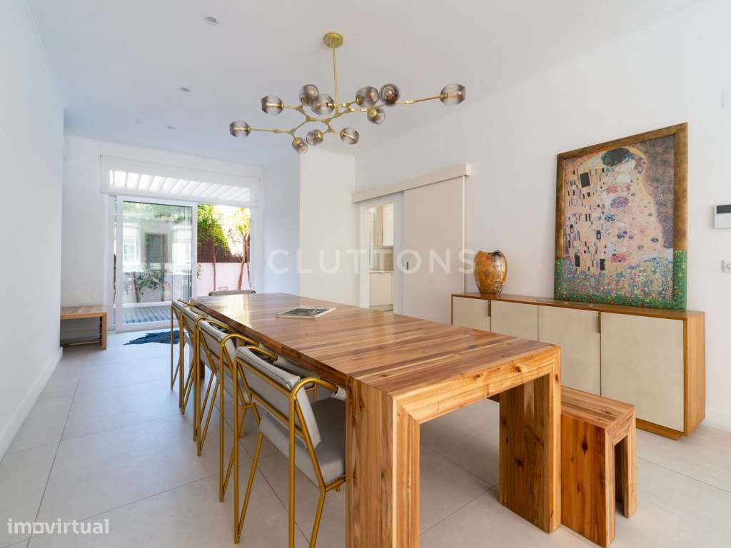 Moradia T4, 4 pisos, terraço, no coração de Campo de Ourique, Lisboa-3