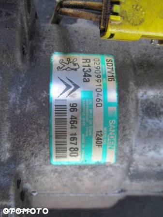 Pompa kompresor klimatyzacji 9646416780 SD7V16 Peugeot 807 Citroen C8 - 2