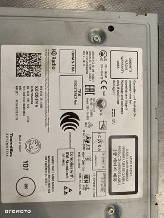 Radio Skoda Superb 3 III Wyświetlacz Jednostka Nawigacja  3V0919605A 5Q0035874A - 7