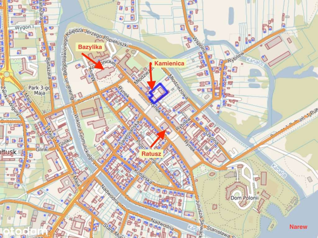 Kamienica 922 m2 pow. mieszkalnej i 340 m2 usł.-8