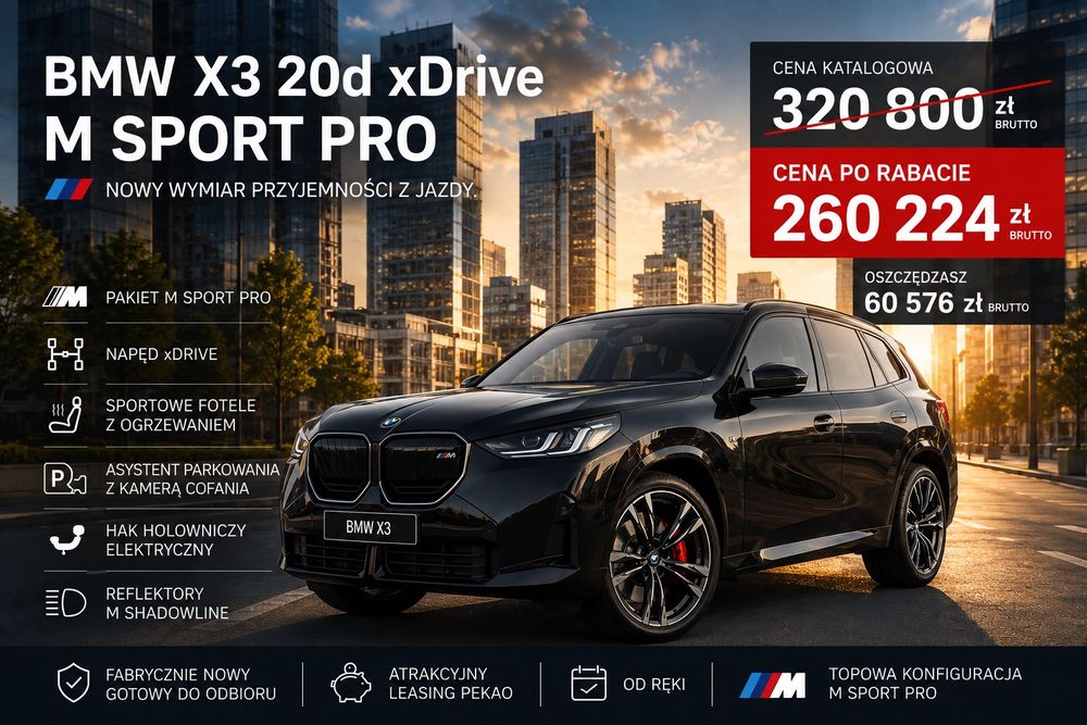 BMW X3 G45 (2024-) xDrive20d mHEV 2026