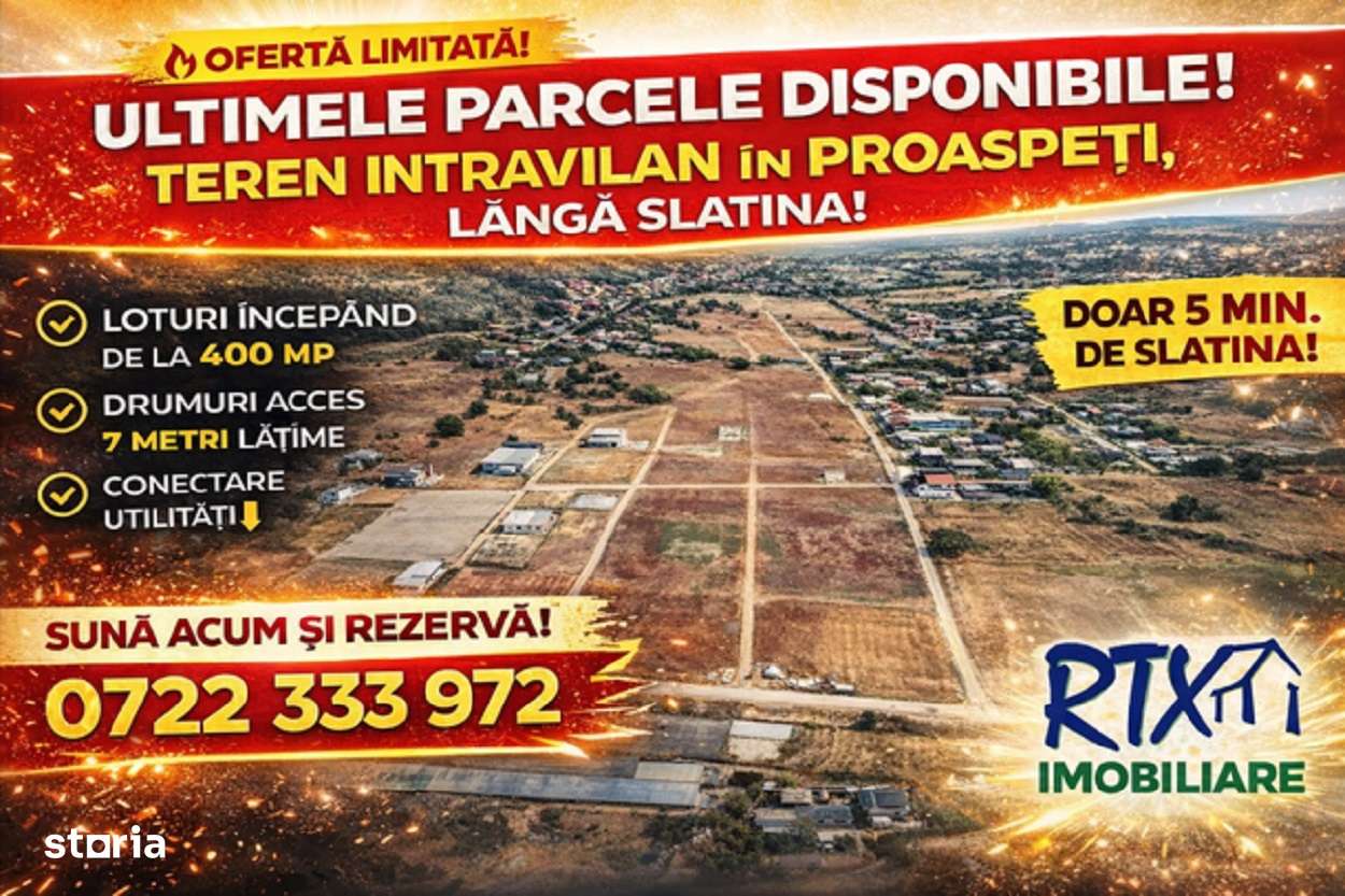 Teren intravilan Proaspeti-de la 400 mp cu drum de 7 m-0