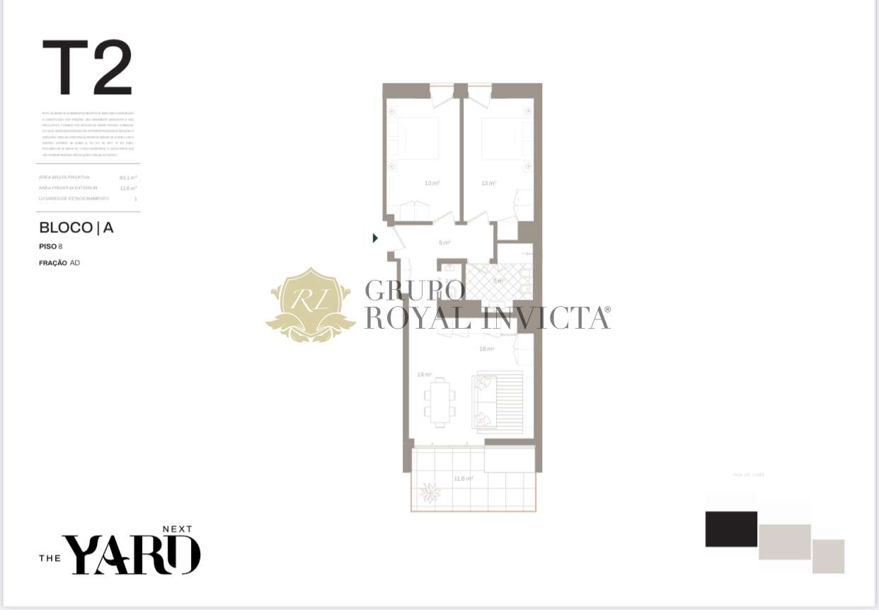 Apartamento T2 NOVO – VISTA DOURO – THE YARD  - Vila Nova de Gaia-14