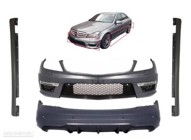 Body Kit Mercedes C W204 (2011 a 2014) Look C63 AMG - 1