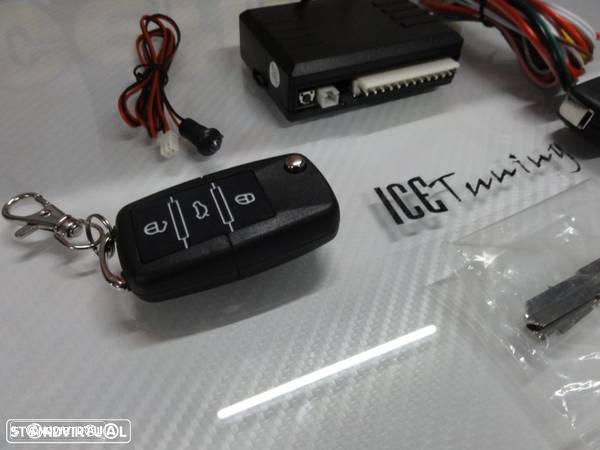 Kit fecho central universal + 2 comandos com chave retratil tipo audi / VW C/2 anos de Garantia - 9