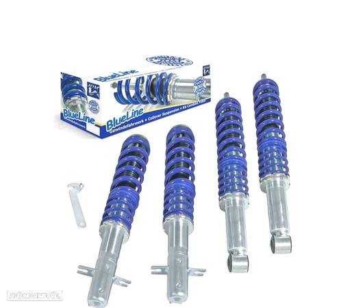 SUSPENSÃO REGULÁVEL COILOVER BLUE LINE PARA VOLKSWAGEN VW POLO 6N2 - 1