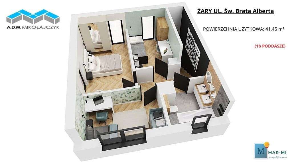 Dom-szereg,82m2 z poddaszem,4pokoje,Brata Alberta - Pełny obrazek: 4/11