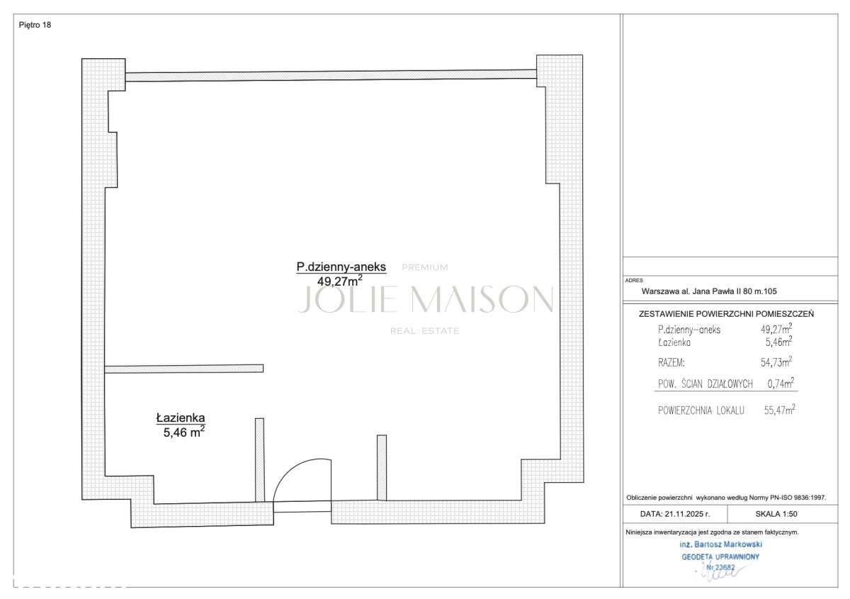 18. piętro z widokiem na panoramę Warszawy.-7