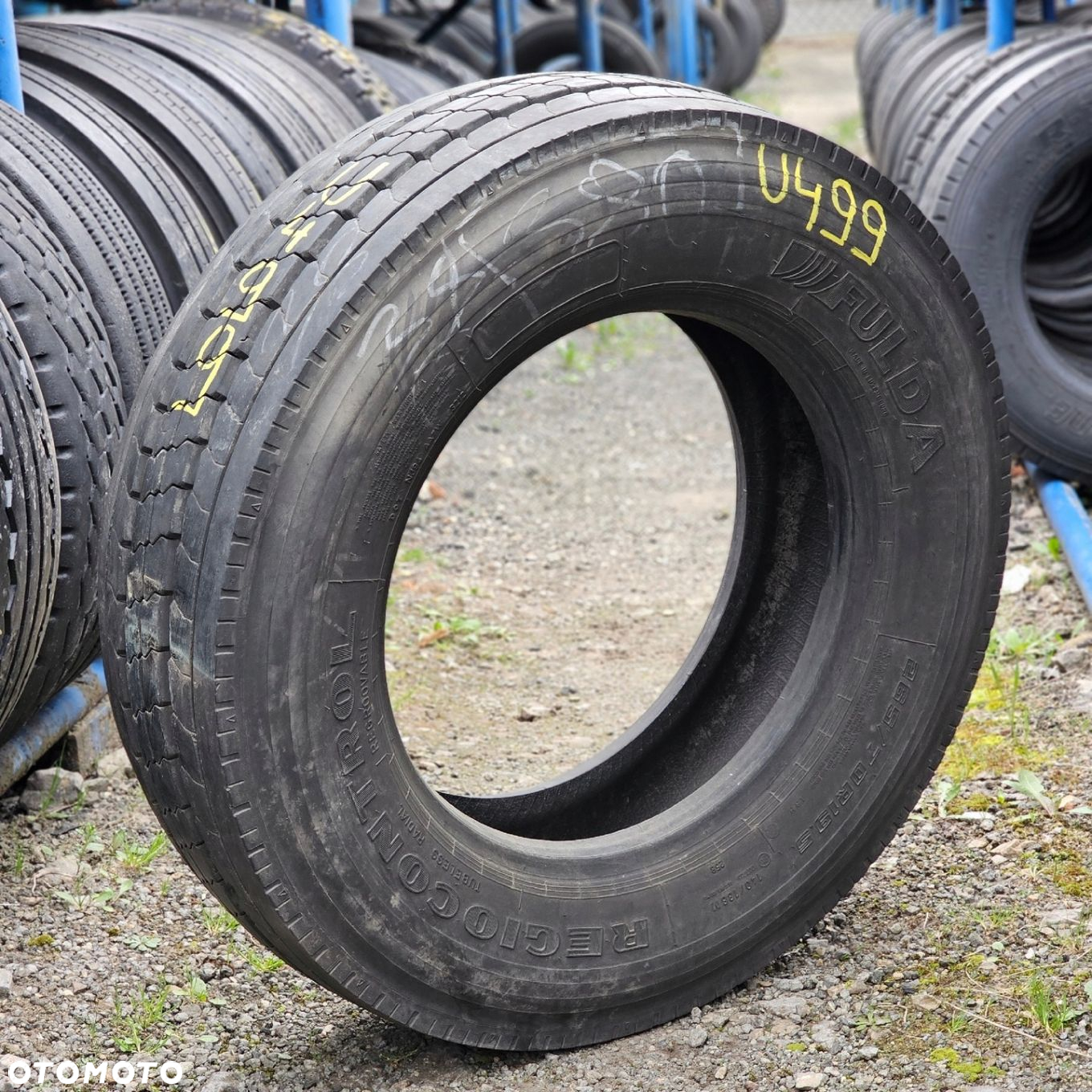 265/70R19,5 FULDA REGIOCONTROL 11mm OPONA UŻYWANA PROWADZĄCA PRZÓD U499 - 4