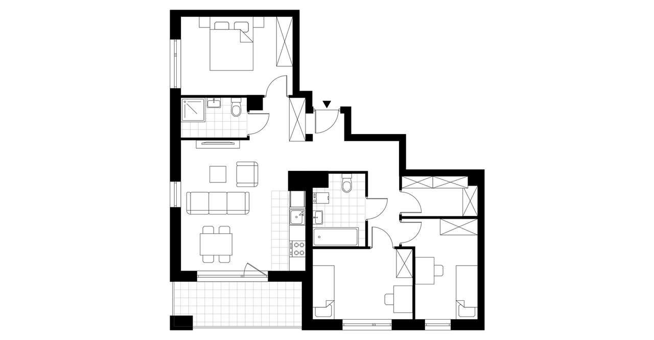 4-pokojowe mieszkanie 82m2 + balkon Bez Prowizji - Pełny obrazek: 2/7
