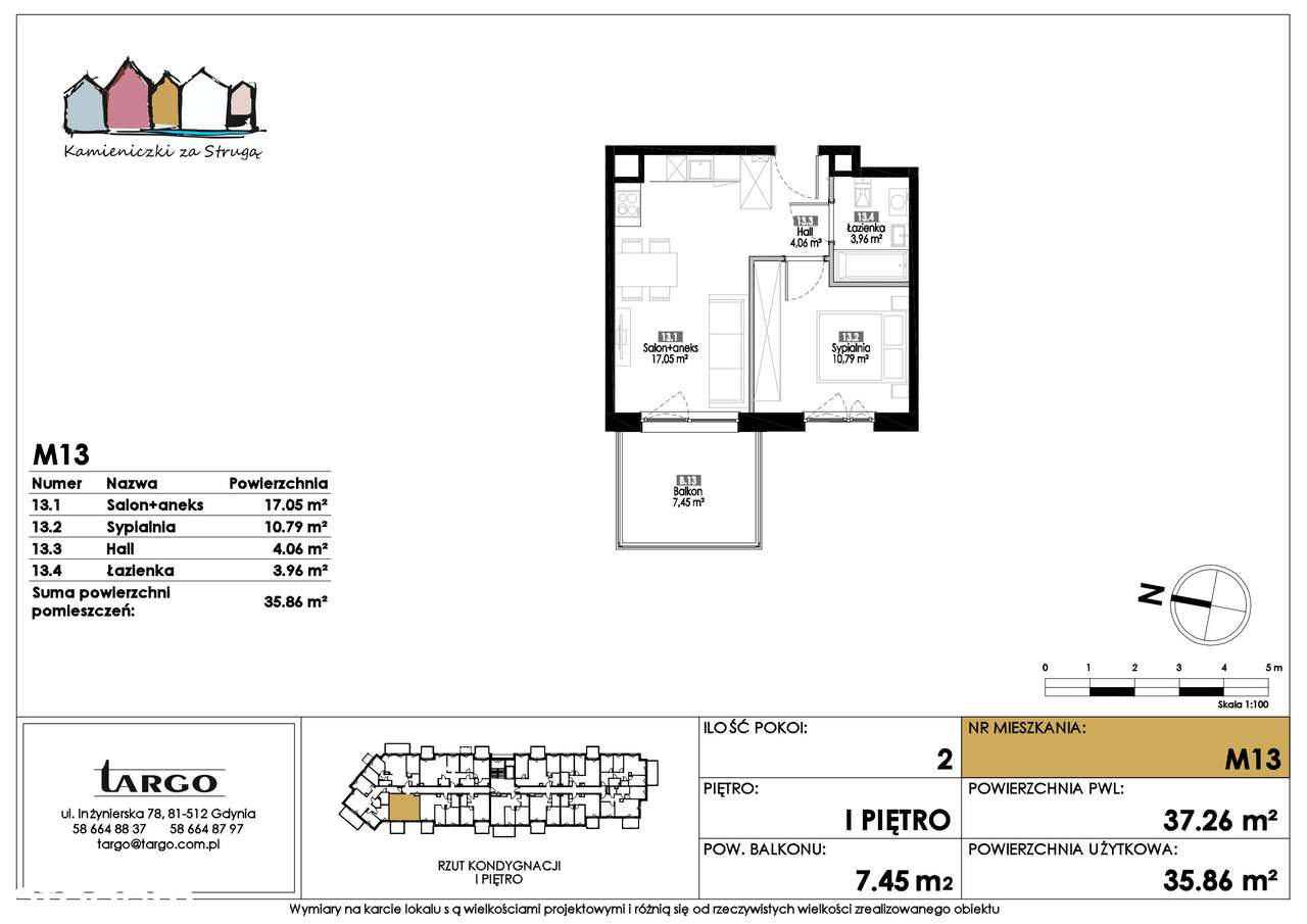 2-pokojowe mieszkanie 35m2 + balkon Bez Prowizji - Pełny obrazek: 2/7