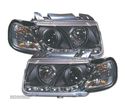 FARÓIS COM LUZ DIURNA LED PARA VOLKSWAGEN VW POLO 94-99 FUNDO PRETO - 2