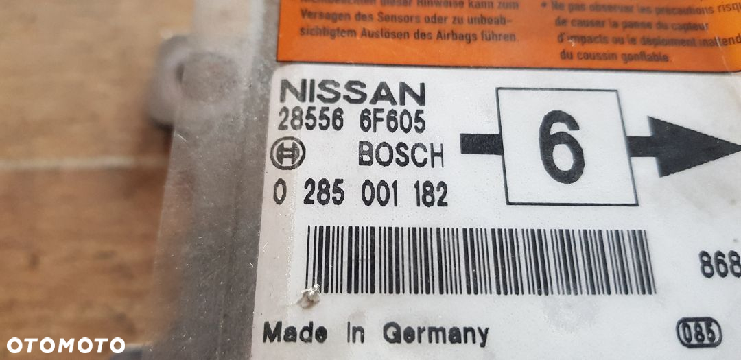 NISSAN MICRA K11 MODUŁ SENSOR PODUSZEK 0285001182 - 2