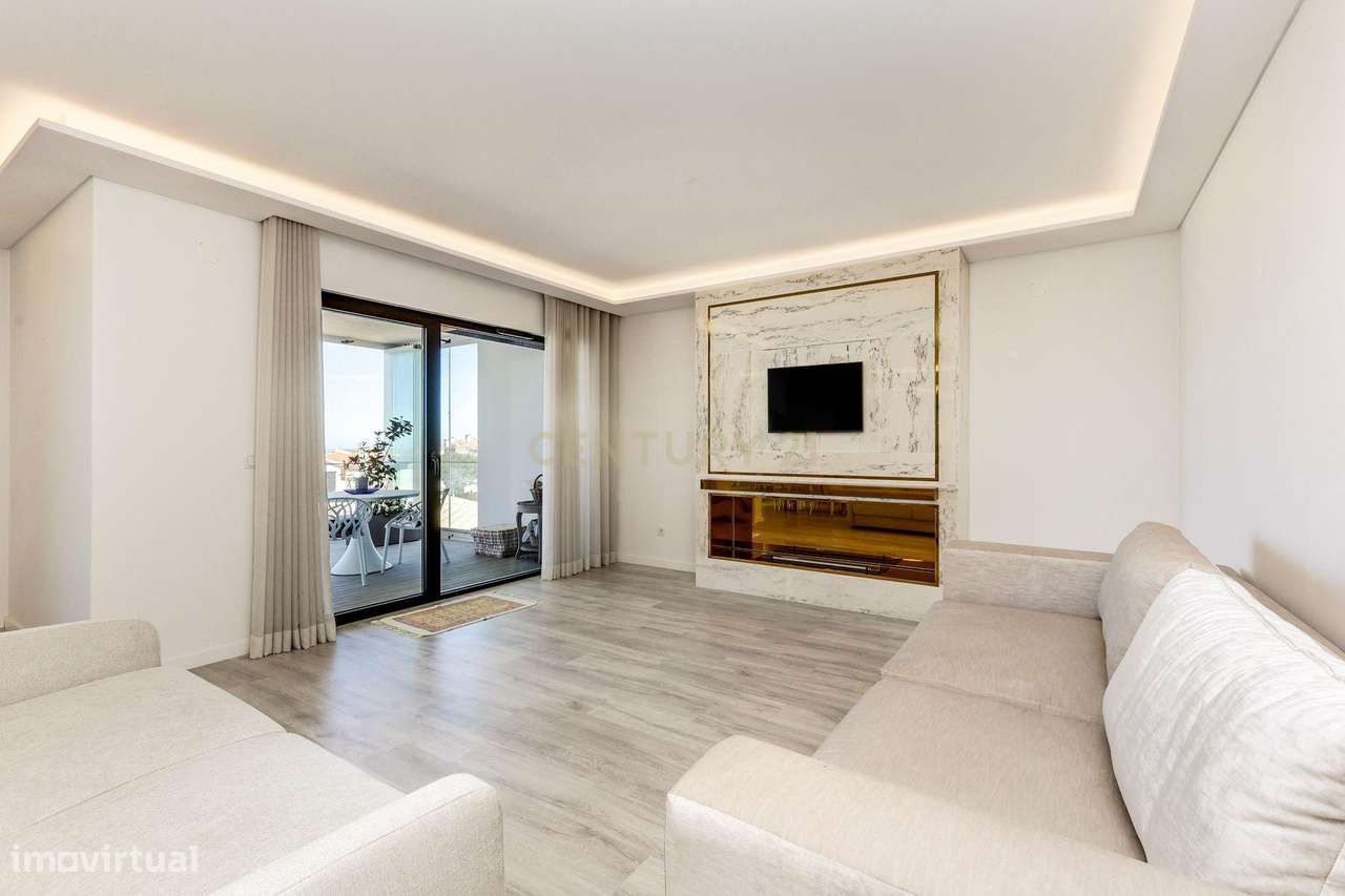 T3 com terraço e VISTA MAR em condomínio de luxo na Ericeira - Grande imagem: 5/43