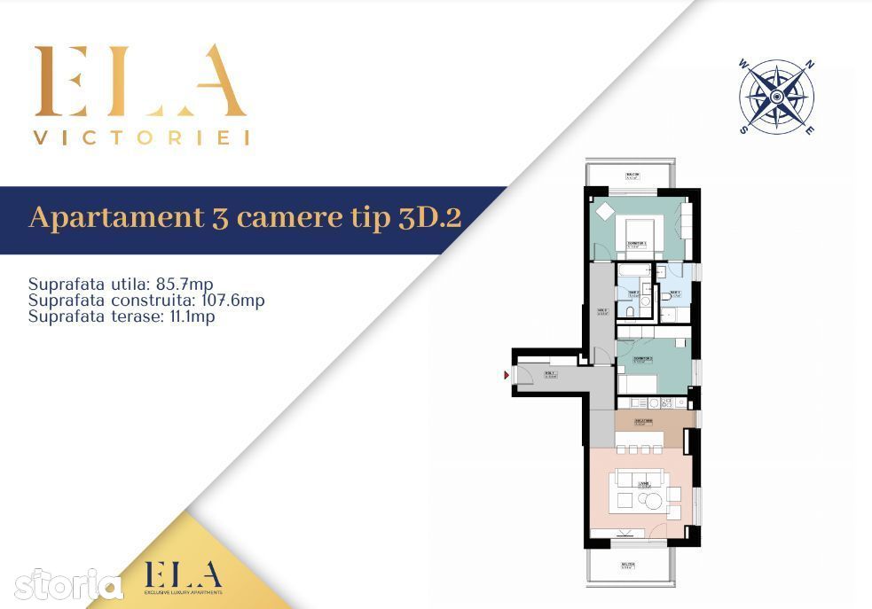 Apartament 3 camere Tip 3D.2