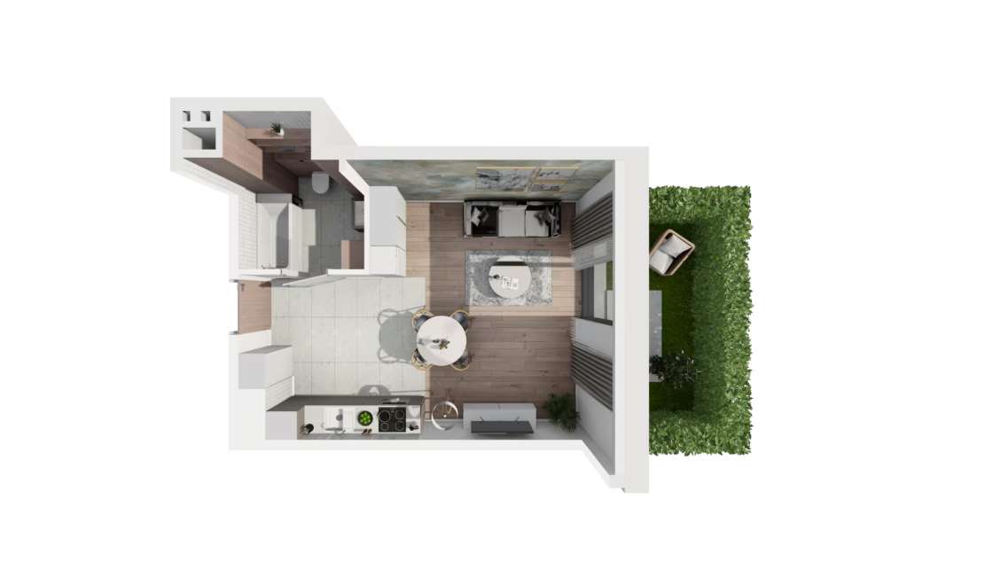 KAWALERKA | 32m2+Ogródek | Strefa Coworking | Blisko Sklep i Tramwaj-3