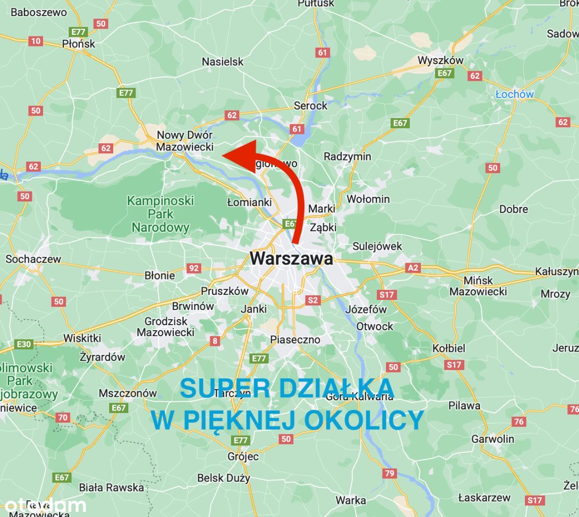 OKAZJA Działka bud. 1480m2 blisko Warszawy TANIO