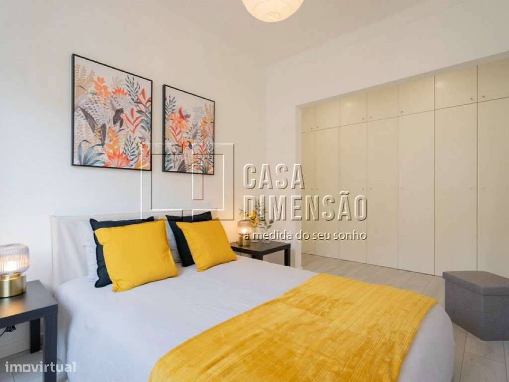 Apartamento T3 em Benfica, com Varandas, Totalmente Mobilado e Pron...-37