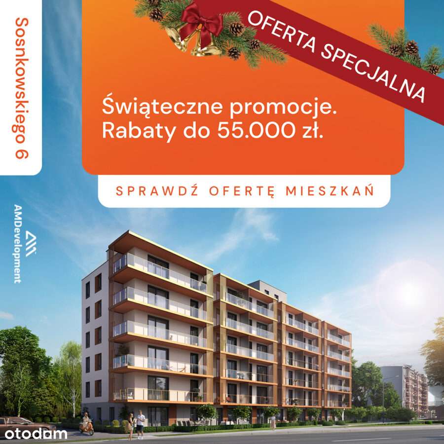 M36 Mieszkanie 3 pokojowe z balkonem 45,12 m2 - Pełny obrazek: 1/18