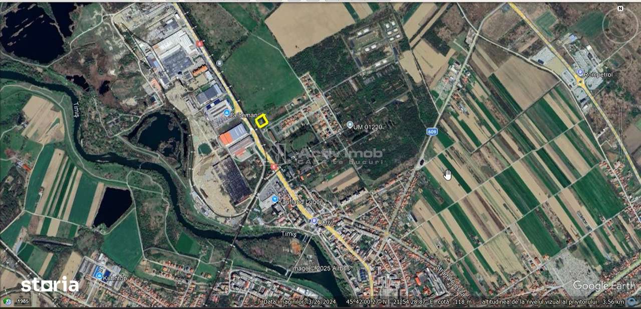 Lugoj, Teren Intravilan cu PUZ Aprobat   2.385 Mp. - Imagine principală: 4/6