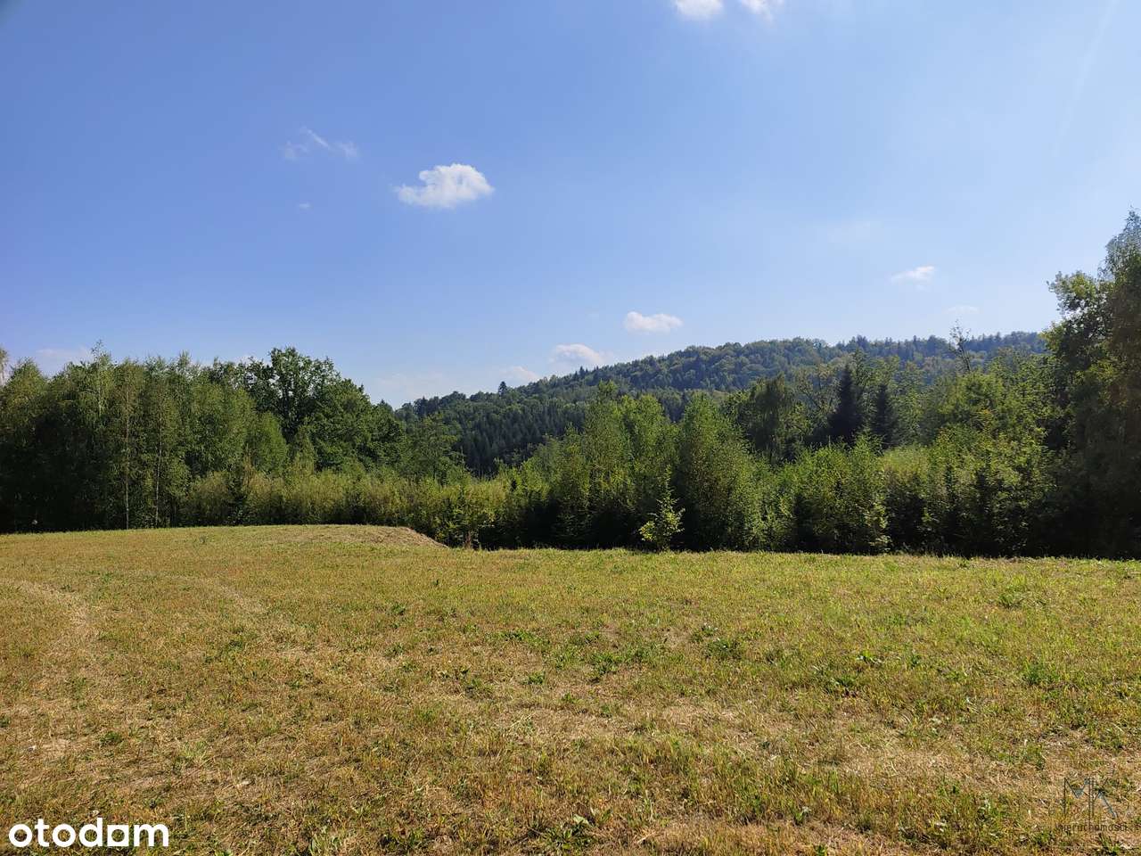 Kobylec, gmina Łapanów – działka budowlana z własnym stawem.-7