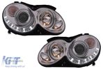 Faruri LED compatibil cu Mercedes Benz CLK W209 C209 Coupe A209 Cabrio (2003-2010) Crom - 1