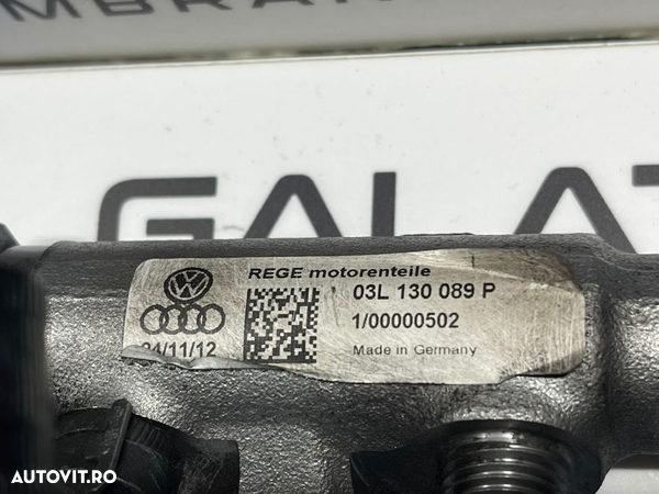 Rampa Presiune Injectoare cu Senzor Senzori Regulatori Volkswagen EOS 2.0 TDI CFFA CFFB 2011 - 2016 Cod 03L130089P 057130764H 0281002859 03L906054 - 5