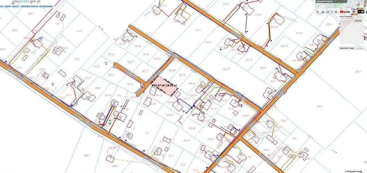 działka bud . Niewodnica Koś. , ul.Podleśna , 847 m2-3