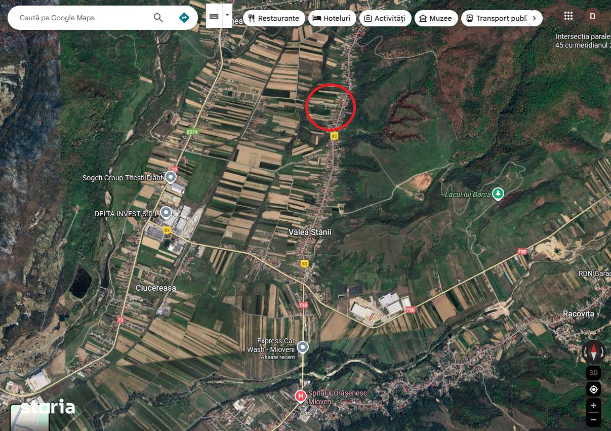 Teren Valea Stanii, langa Mioveni, toate utilitatile - Imagine principală: 3/3