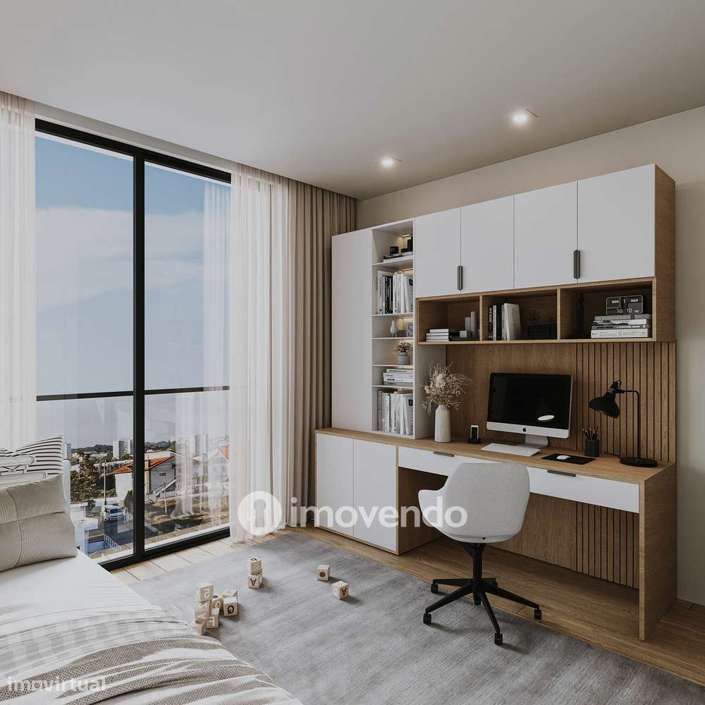 Apartamento T2 novo, com vista Rio, no Empreendimento D'Ouro Mar-6