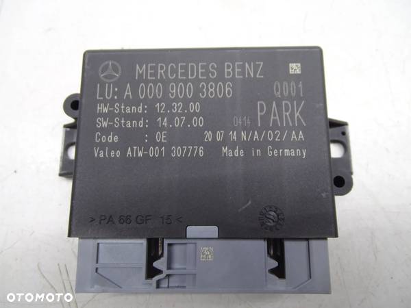 Moduł sterownik czujników parkowania PDC A0009003806 MERCEDES W222 W205 - 1