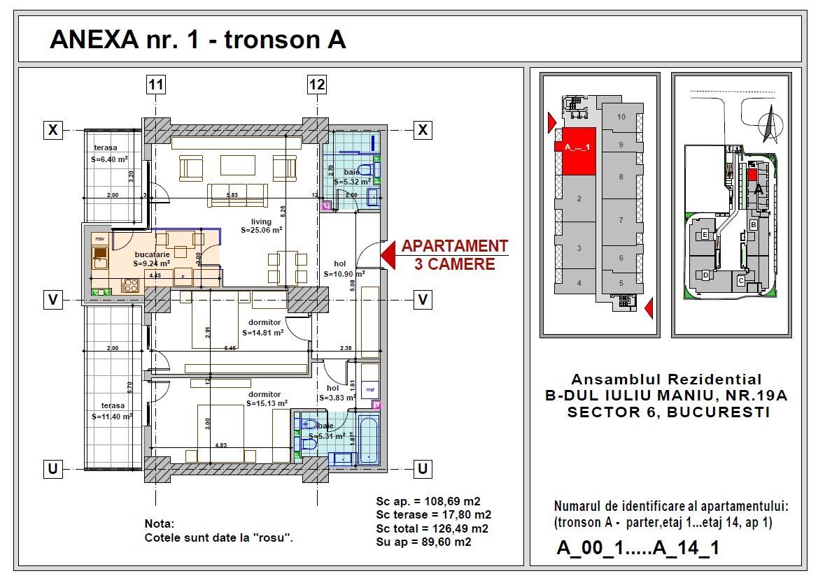Apartament 3 camere zona Lujerului / Iuliu Maniu(cu parcare -optionala