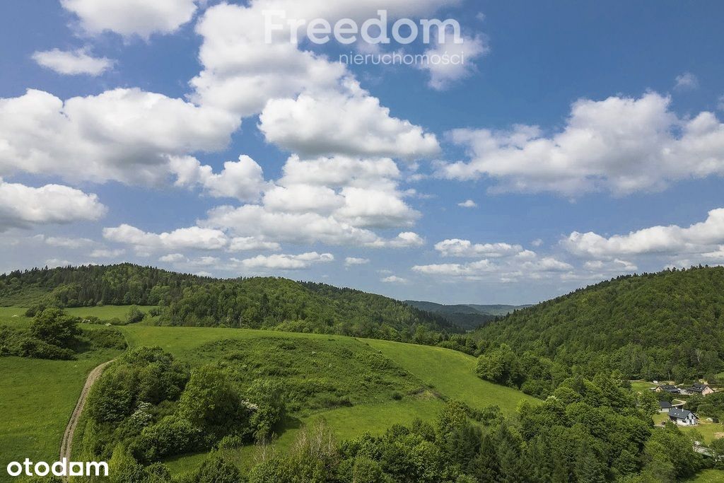 Działka z widokiem na góry, Mchawa, Bieszczady