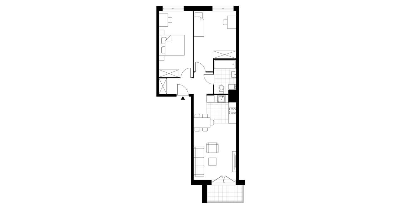 3-pokojowe mieszkanie 61m2 + loggia Bez Prowizji - Pełny obrazek: 3/6