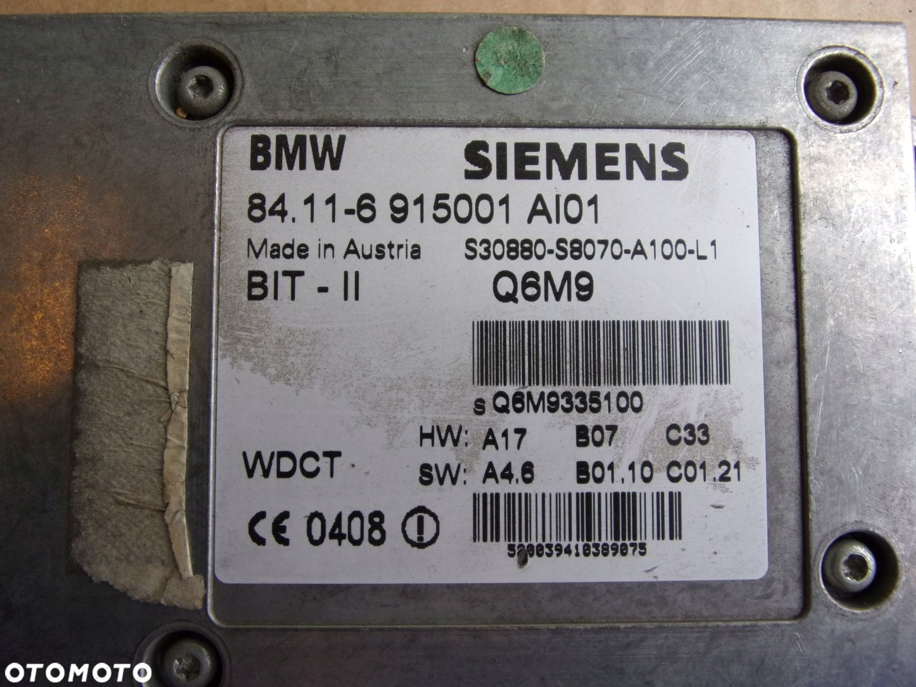 MODUŁ KOMPUTE TELEFONU BMW 5 E39 525 95-03 6915001 - 3