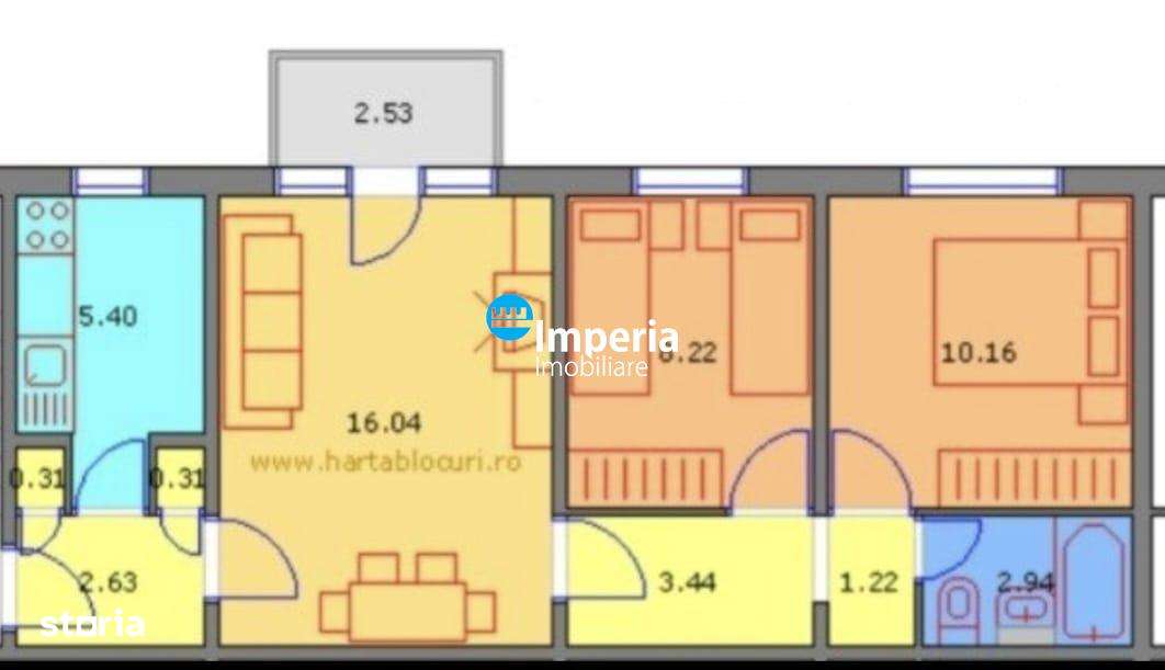 Apartament 3 camere semidecomandat, Baza 3 - Carrefour - Felicia! - Imagine principală: 4/19