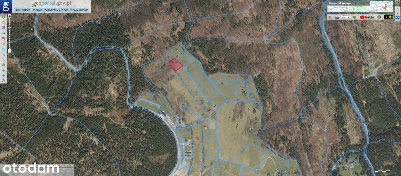 Na Sprzedaż  Pięknie Położona Działka Budowlana w Zieleńcu - Pełny obrazek: 3/7