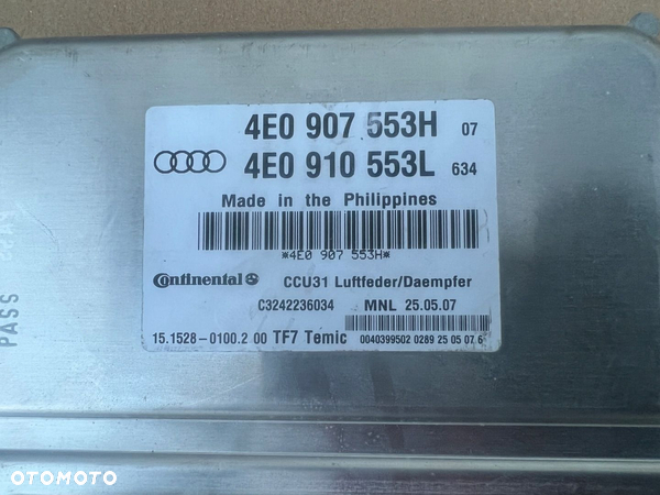 STEROWNIK ZAWIESZENIA AUDI A8 D3 4E0907553H 4E0910553L - 2