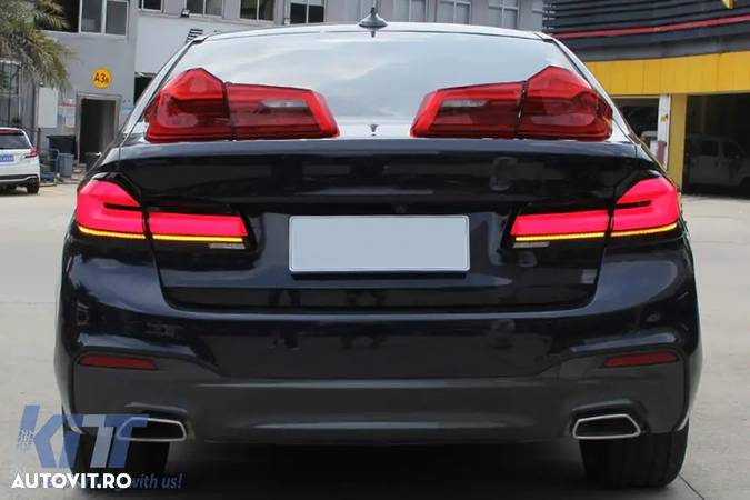 Stopuri Full LED compatibil cu BMW Seria 5 G30 Sedan (2017-2019) LCI Design cu Semnal Dinamic - 5