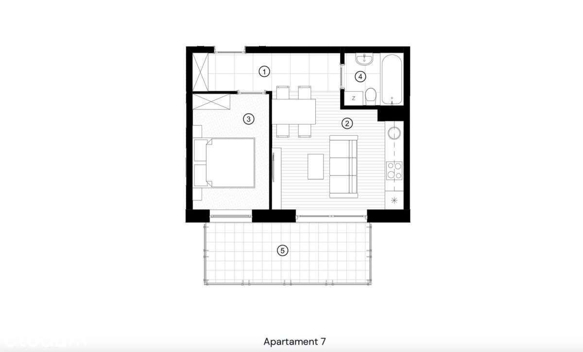 Jasne 2 pokoje z balkonem na ostatnim piętrze-12