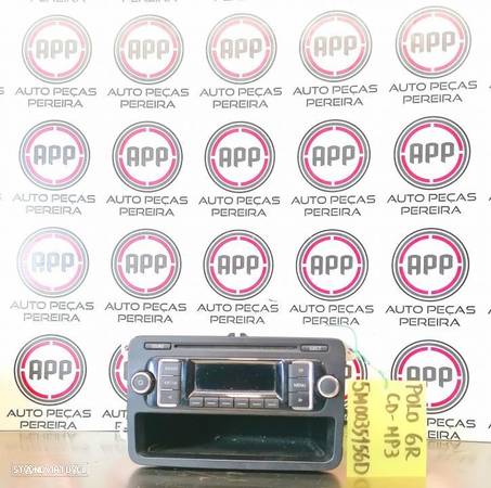 Rádio VW Polo 6R de 2012 CD-MP3  referência 5M0035156D. - 1