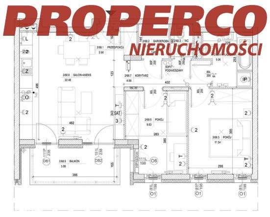 Mieszkanie 60,67m2, 3 pok. ul. Niska, centrum-14