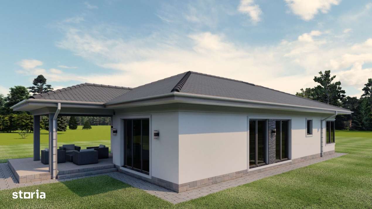 Casa noua, parter – 100 mp utili | finisata la cheie | teren cu curt - Imagine principală: 4/6