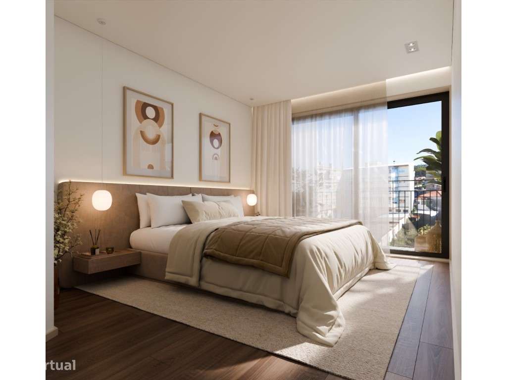 Novo Apartamento T2 com terraço em Canelas-13