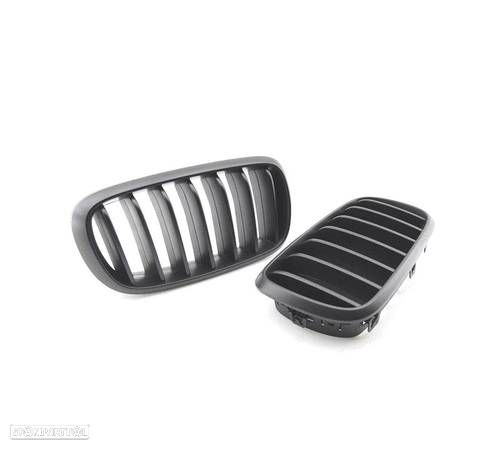 GRELHAS FRONTAIS PARA BMW X5 F15 13- COR PRETO FOSCO - 1