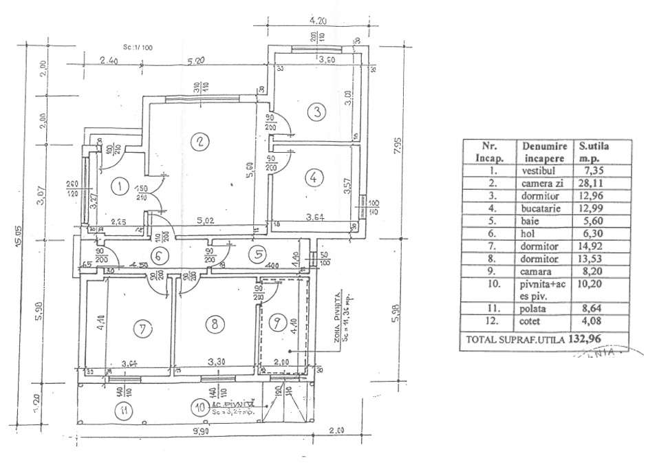 M. Bravu, casa 4cam., buc, gr.san., ST-1986mp, 135000E-15