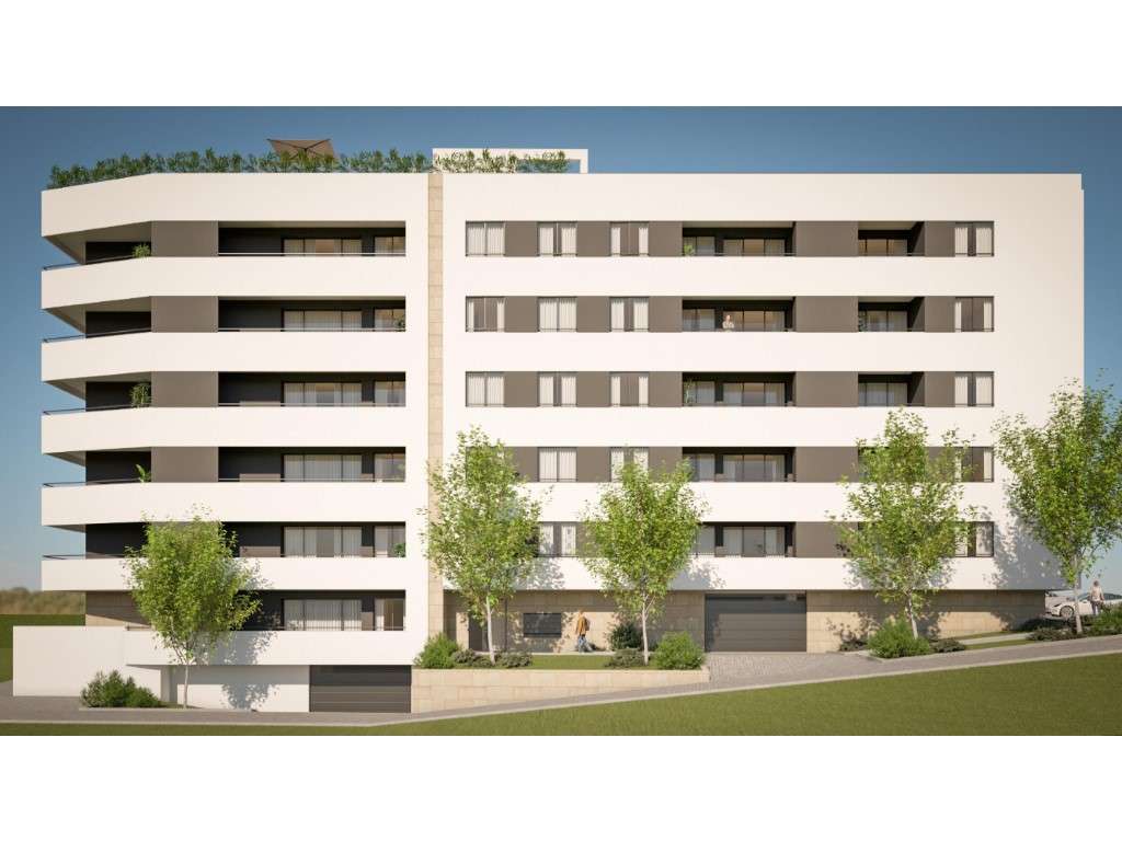 Apartamento T1 novo, varanda com churrasqueira; piscina e playgroun... - Grande imagem: 5/17