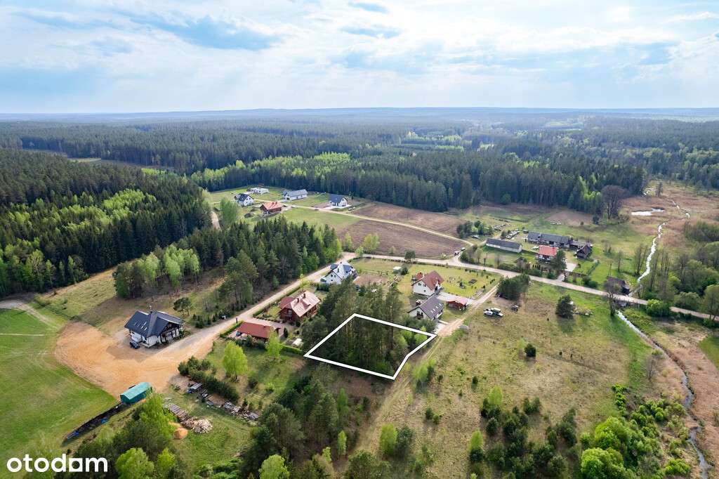 Działka z MPZP blisko natury i rzeki, własny las!-0