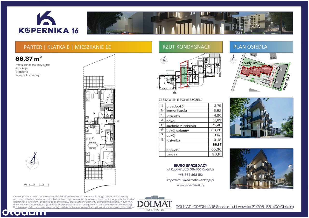 Kopernika 16 | mieszkanie 4-pok. | E01 - Pełny obrazek: 2/7