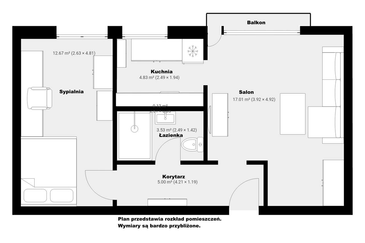 Mieszkanie 46,7 m² – ul. Zacisze, Kalisz-11